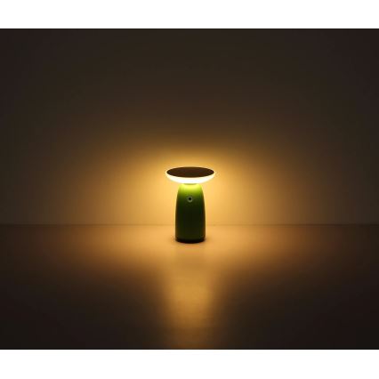 Globo - LED Ściemnialna solarna lampa dotykowa LED/10W/3,7V IP54 3600 mAh zielony