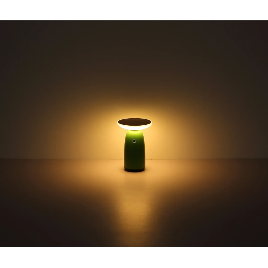 Globo - LED Ściemnialna solarna lampa dotykowa LED/10W/3,7V IP54 3600 mAh zielony