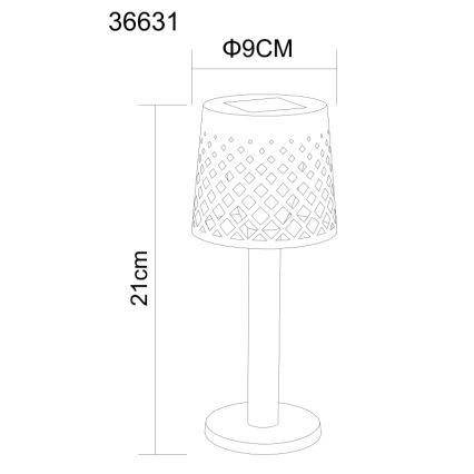 Globo - LED Oświetlenie solarne LED/0,06W/3,2V 3000K IP44 czarne