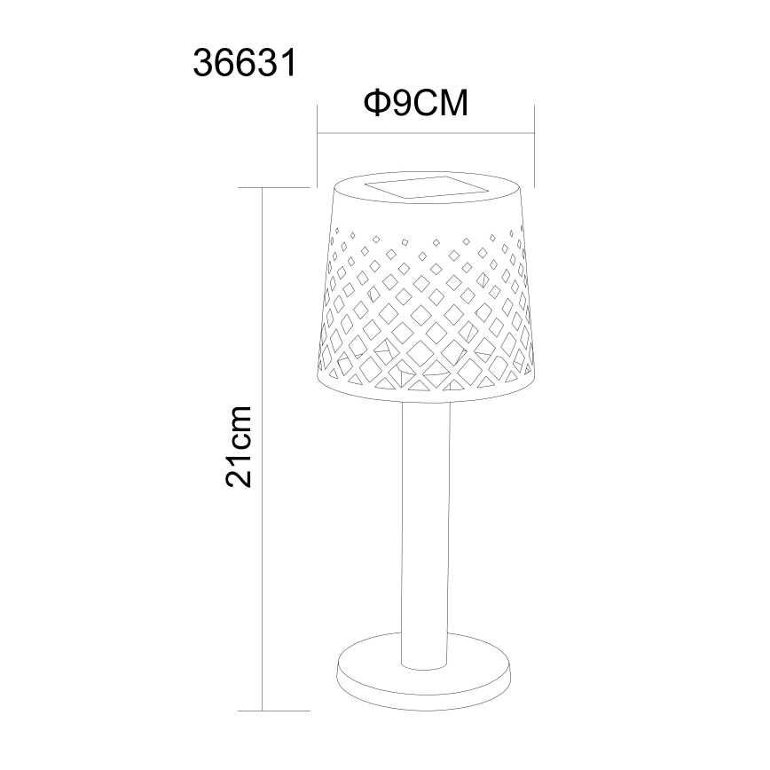 Globo - LED Oświetlenie solarne LED/0,06W/3,2V 3000K IP44 czarne