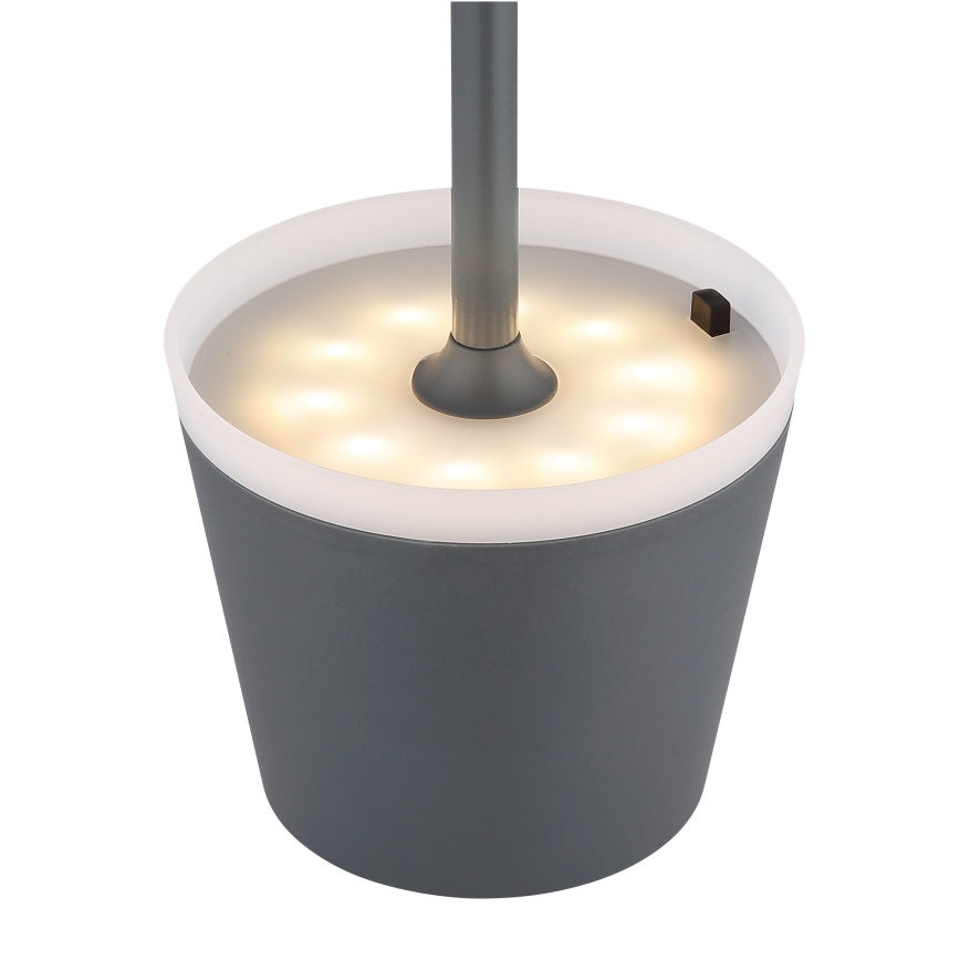 Globo - LED Oświetlenie solarne LED/0,6W/3V 3000K IP44 1200 mAh antracyt