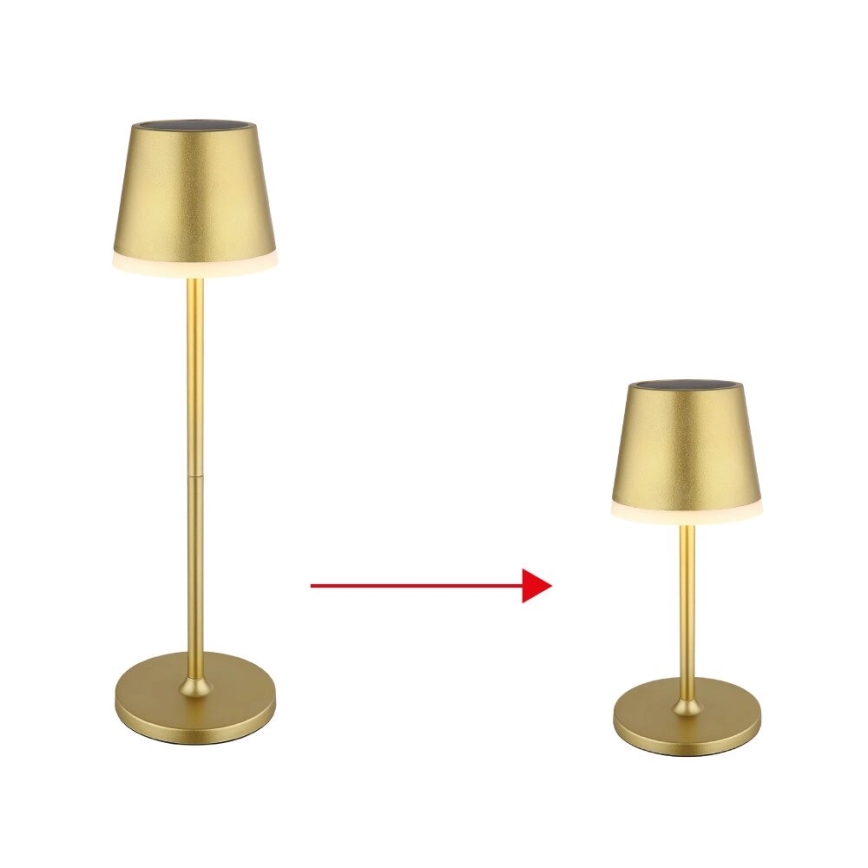 Globo - LED Oświetlenie solarne LED/0,6W/3V 3000K IP44 złoty