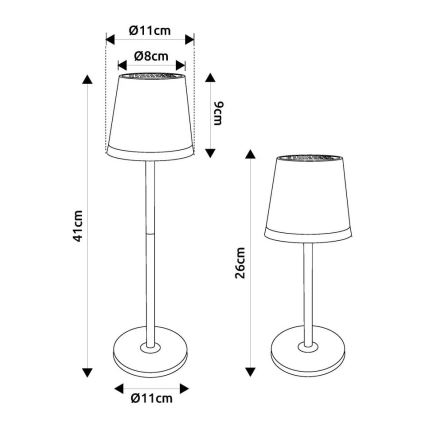 Globo - LED Oświetlenie solarne LED/0,6W/3V 3000K IP44 złoty