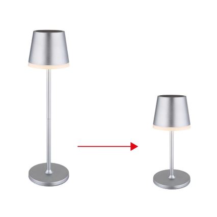 Globo - LED Oświetlenie solarne LED/0,6W/3V 3000K IP44 1200 mAh matowy chrom