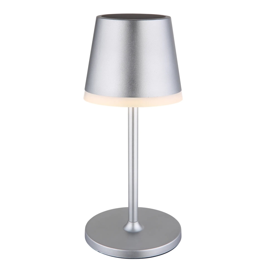 Globo - LED Oświetlenie solarne LED/0,6W/3V 3000K IP44 1200 mAh matowy chrom