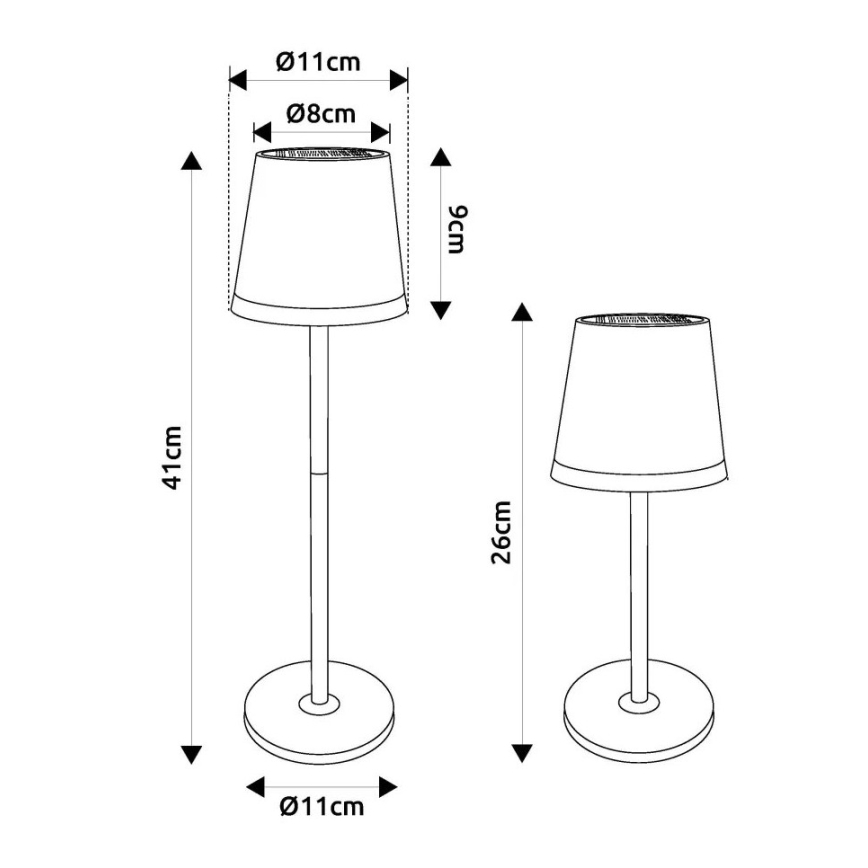 Globo - LED Oświetlenie solarne LED/0,6W/3V 3000K IP44 1200 mAh matowy chrom