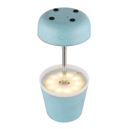 Globo - LED Lampa solarna 10xLED/0,06W/3V IP44 niebieski