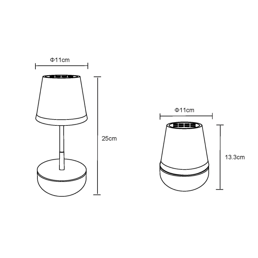 Globo - LED Lampa solarna 10xLED/0,06W/3V IP44 niebieski