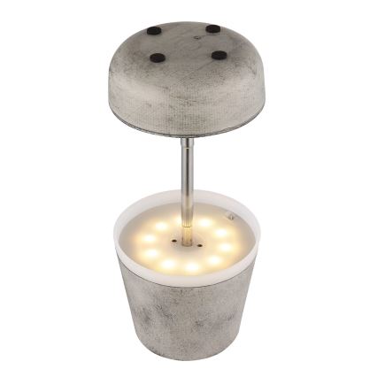 Globo - LED Lampa solarna 10xLED/0,06W/3V IP44 szary