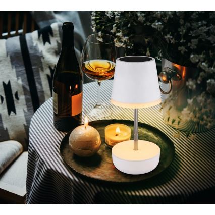 Globo - LED Lampa solarna 10xLED/0,06W/3V IP44 biały