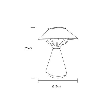 Globo - LED Lampa solarna 10xLED/0,06W/1,2V IP44 brązowy