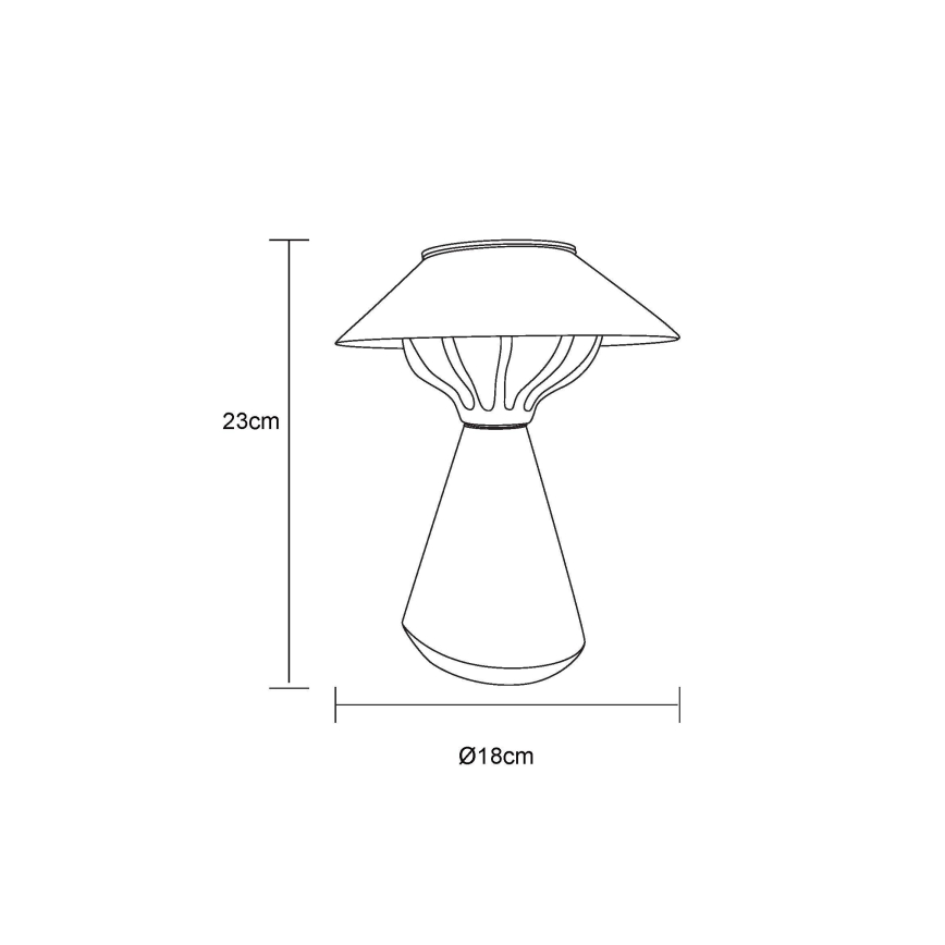 Globo - LED Lampa solarna 10xLED/0,06W/1,2V IP44 brązowy