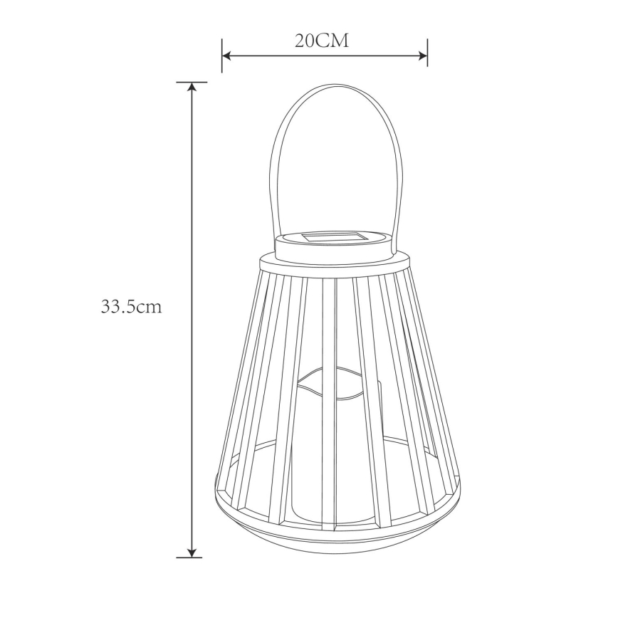 Globo - LED Lampa solarna LED/0,06W/3V 3200K IP44