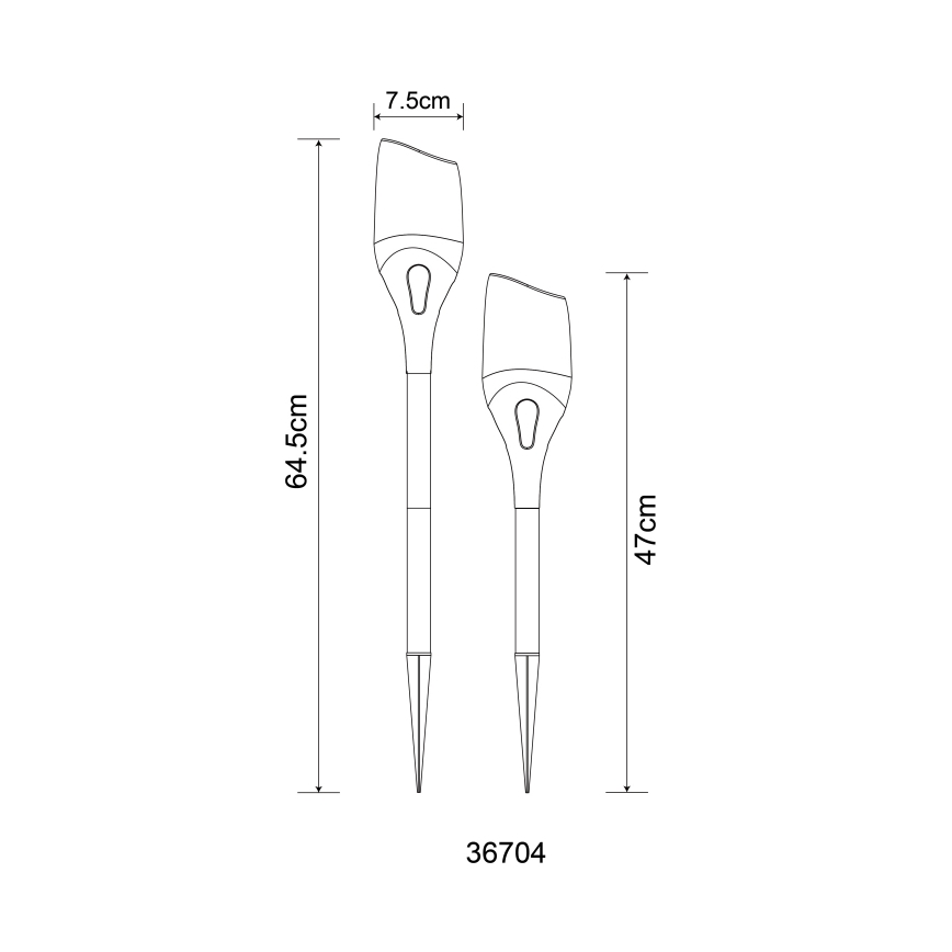 Globo - LED Oświetlenie solarne LED/2,4W/3V 1600K IP44