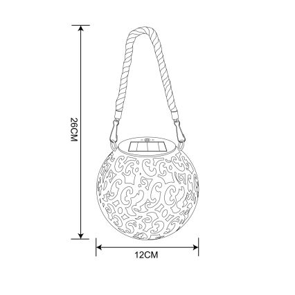 Globo - LED Lampa solarna LED/0,06W/3,2V IP44 200 mAh