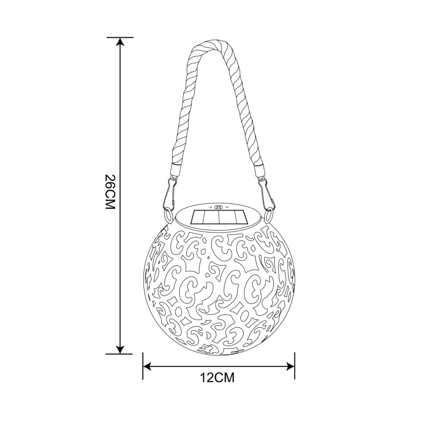 Globo - LED Lampa solarna LED/0,06W/3,2V IP44 200 mAh