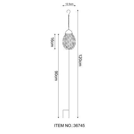 Globo - LED Oświetlenie solarne 3w1 LED/0,06W/3,2V 3000K IP44