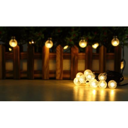 Globo - LED Łańcuch solarny 20xLED/0,06W/3,2V 285 cm IP44