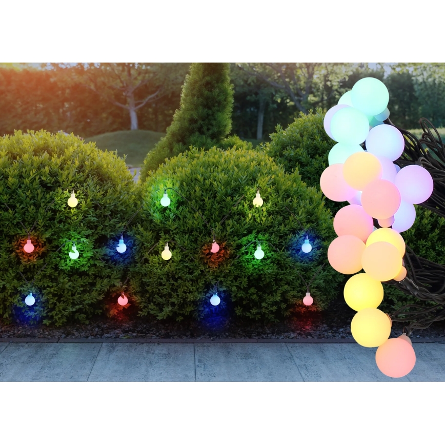 Globo - Solarny łańcuch LED 20xLED/1,2V IP44 300 mAh 5,8 m