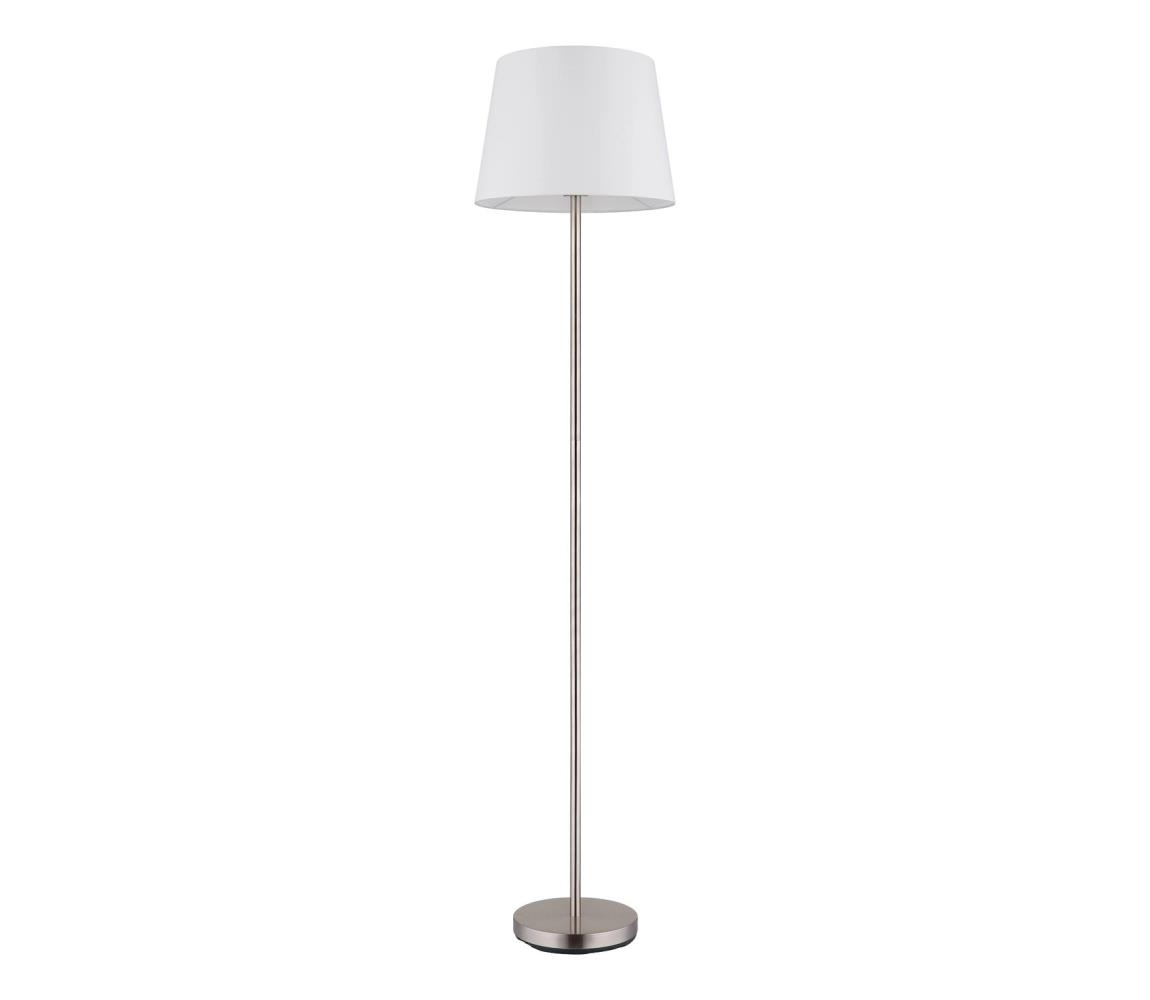 Globo 40100101 - Lampa stojąca JORIS 1xE27/40W/230V biała/matowy chrom