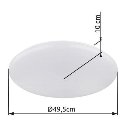 Globo - LED Plafon LED/24W/230V śr. 49,5 cm biały