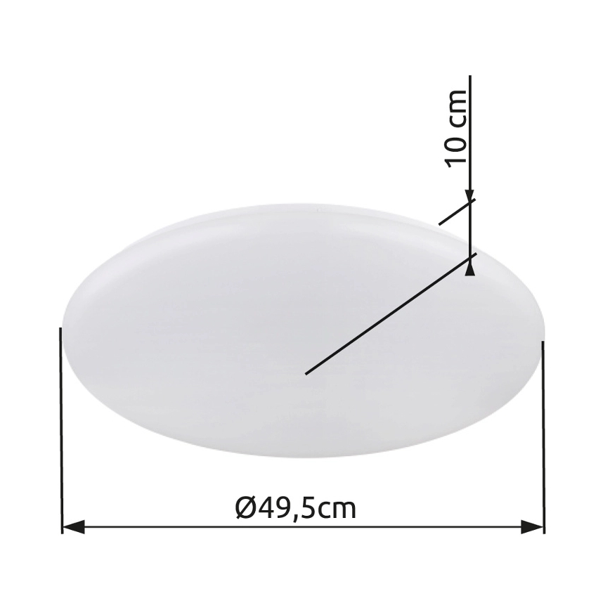 Globo - LED Plafon LED/24W/230V śr. 49,5 cm biały