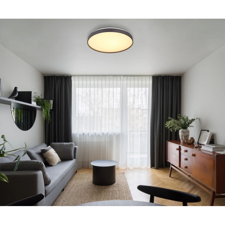 Globo - LED Plafon LED/24W/230V śr. 48 cm antracyt