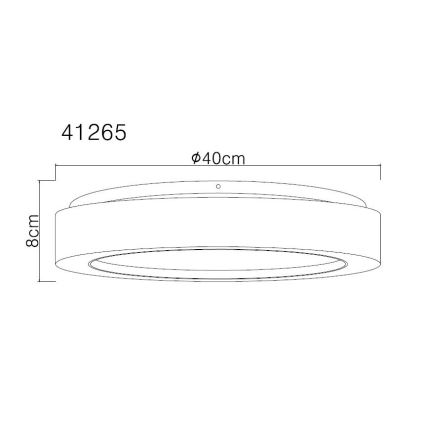 Globo - LED Plafon LED/24W/230V śr. 40 cm 3000K biały