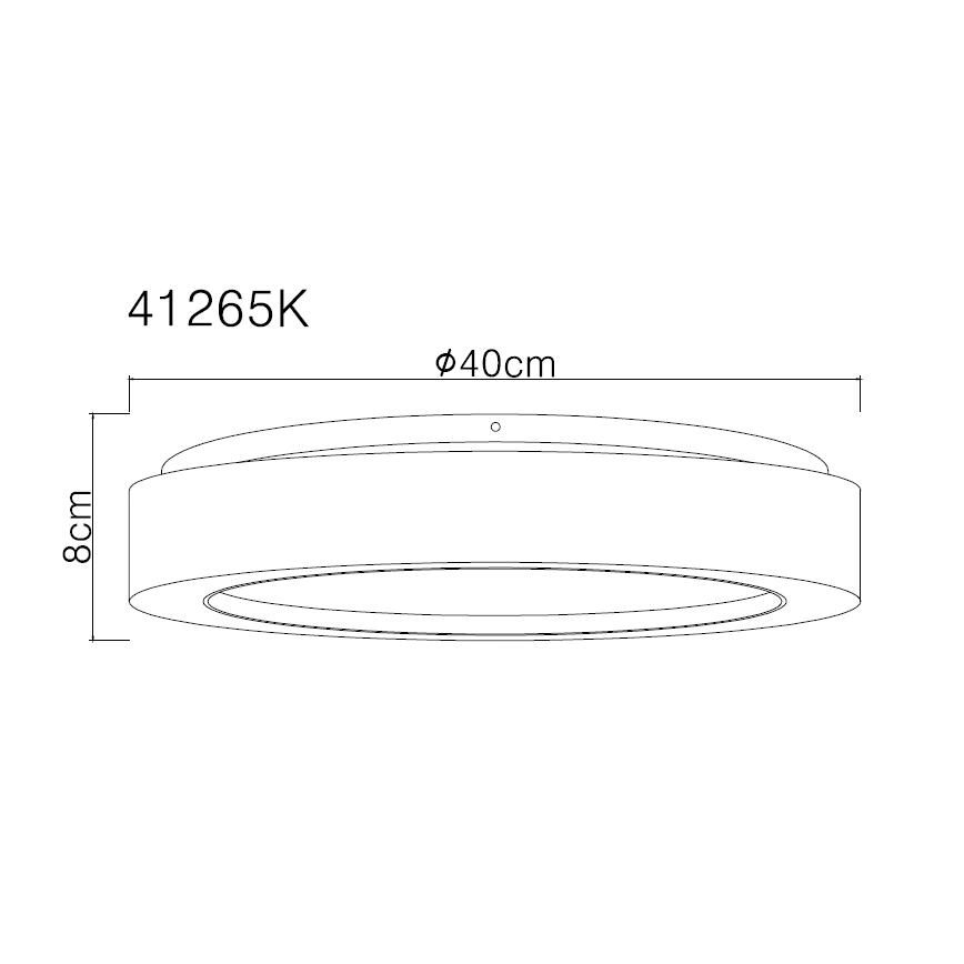 Globo - LED Plafon LED/24W/230V śr. 40 cm 4000K biały