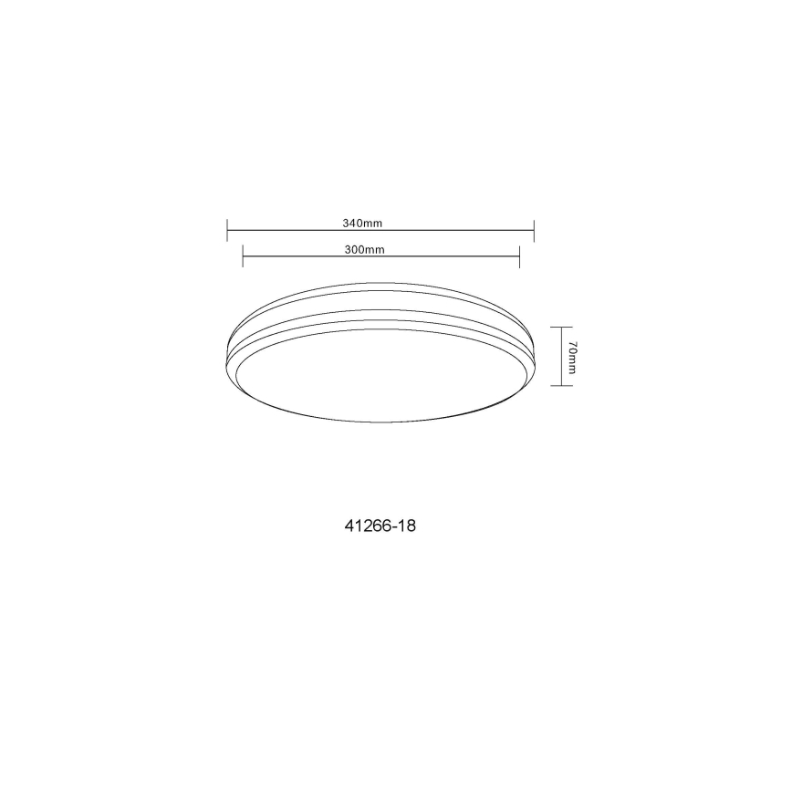 Globo - Ściemnialna lampa sufitowa RGBW LED/18W/230V 2700-6000K + zdalne sterowanie