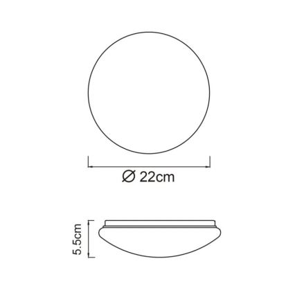 Globo - LED oprawa sufitowa LED/8W/230V 4000K śr. 55 cm