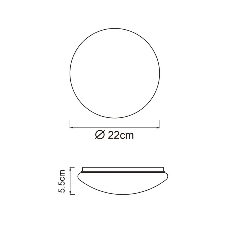 Globo - LED oprawa sufitowa LED/8W/230V 4000K śr. 55 cm