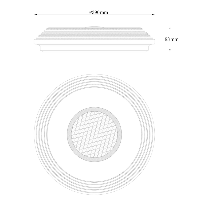Globo - LED Plafon ściemnialny LED/24W/230V 2700-6500K + pilot zdalnego sterowania