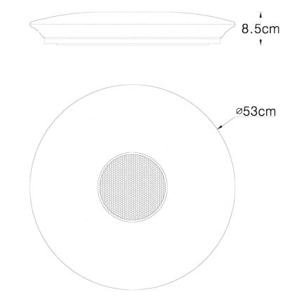 Globo - Ściemnialna lampa sufitowa RGBW LED/50W/230V + pilot zdalnego sterowania