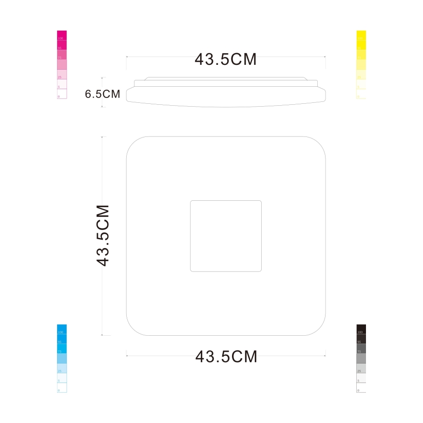 Globo - LED Ściemniana lampa sufitowa LED/24W/230V + DO