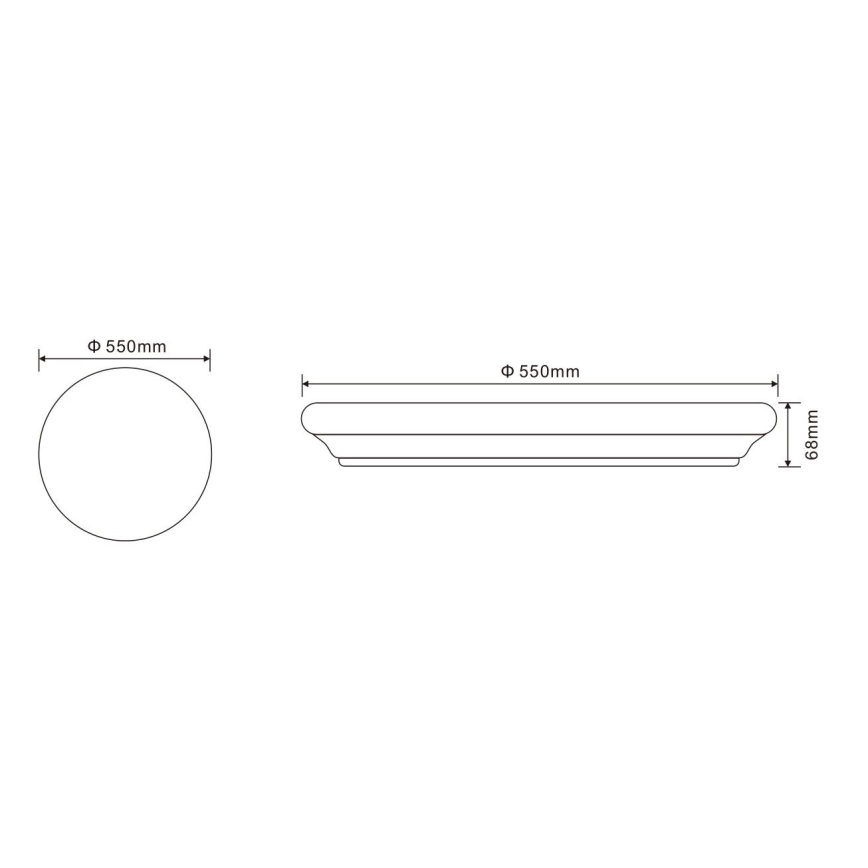 Globo - LED Plafon z pilotem LED/60W/230V