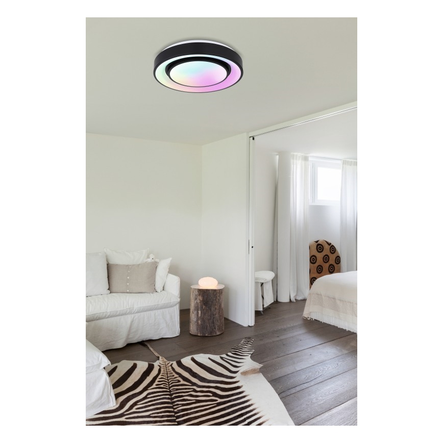 Globo - Ściemnialna lampa sufitowa RGBW LED/24W/230V 3000-6500K+ pilot zdalnego sterowania