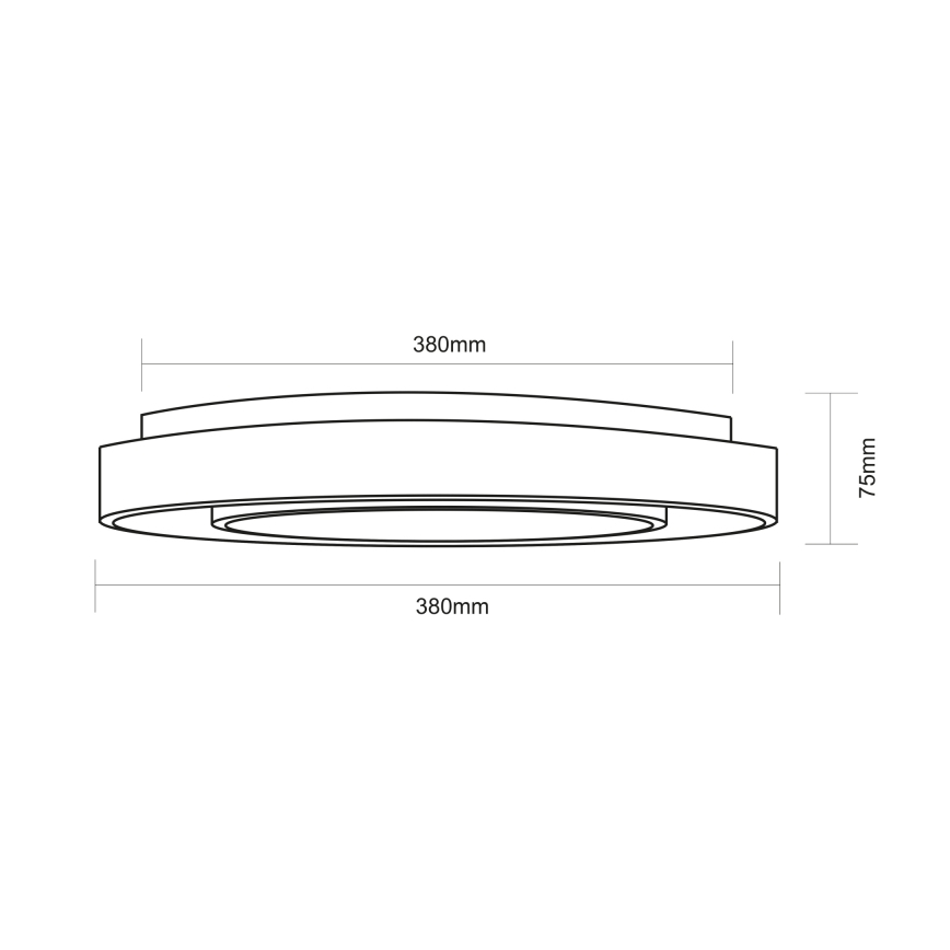 Globo - Ściemnialna lampa sufitowa RGBW LED/18W/230V 2700-6500K + pilot zdalnego sterowania