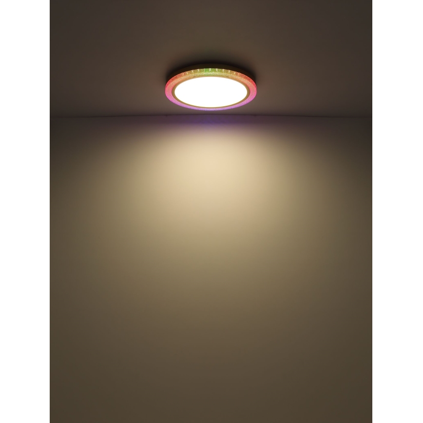 Globo - LED RGBW ściemnialna lampa sufitowa LED/20W/230V 2700-6500K + pilot do zdalnego sterowania