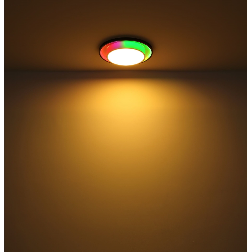 Globo - LED RGBW Ściemnialny plafon LED/21W/230V 2700-6500K+ pilot zdalnego sterowania
