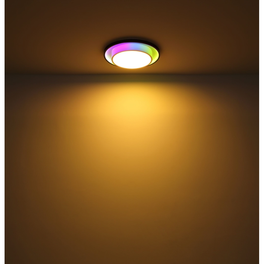 Globo - LED RGBW Ściemnialny plafon LED/21W/230V 2700-6500K+ pilot zdalnego sterowania