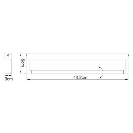 Globo - LED Kinkiet łazienkowy LED/12W/230V IP44