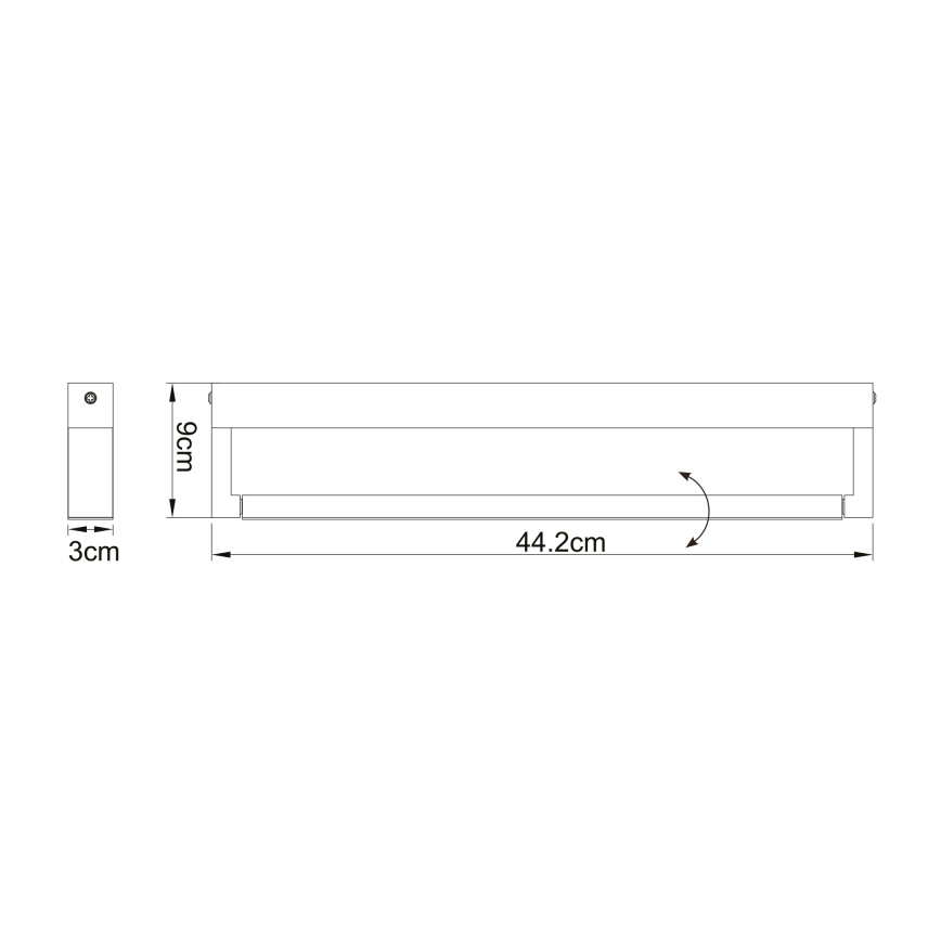Globo - LED Kinkiet łazienkowy LED/12W/230V IP44