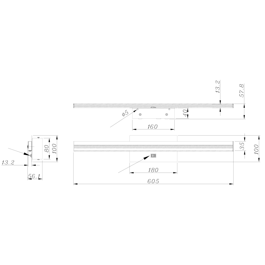 Globo - LED Kinkiet łazienkowy LED/18W/230V IP44