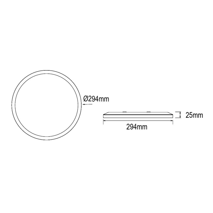 Globo - LED Ściemnialny plafon łazienkowy LED/18W/230V śr. 29,4 cm IP44 biały