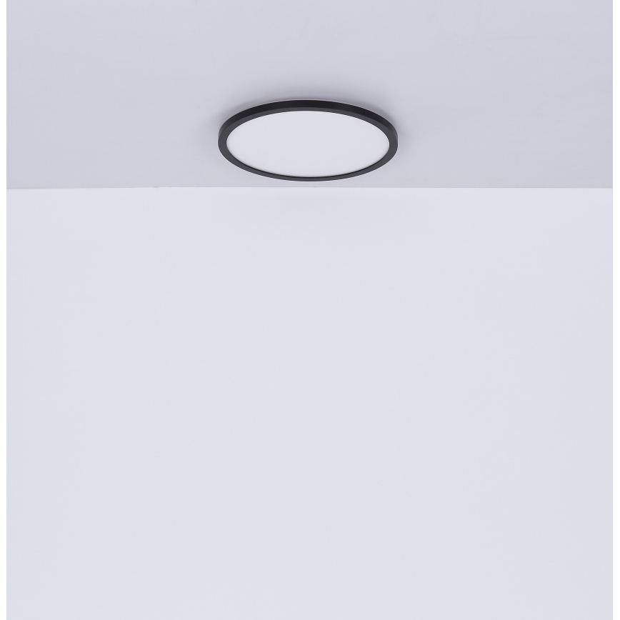 Globo - LED Ściemnialny plafon łazienkowy LED/24W/230V śr. 42 cm IP44 czarny