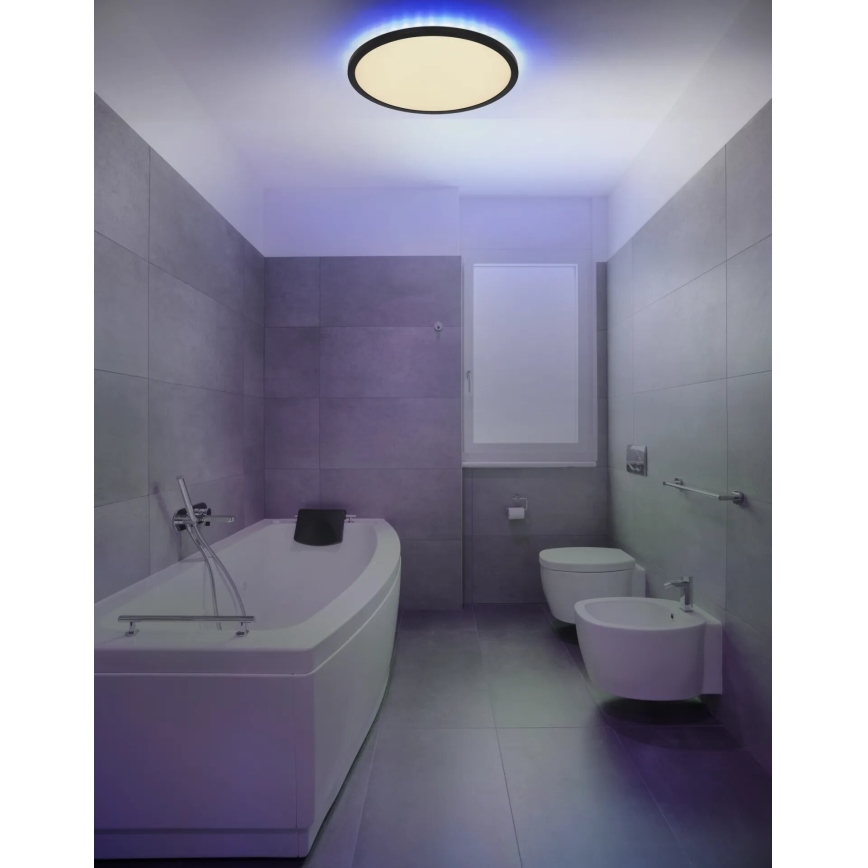 Globo - LED RGB Plafon łazienkowy ściemnialny LED/21W/230V 3000-6000K + pilot zdalnego sterowania IP44 czarny