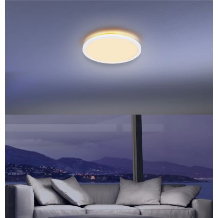 Globo - LED Ściemnialny plafon łazienkowy LED/24W/230V śr. 42 cm IP44 biały