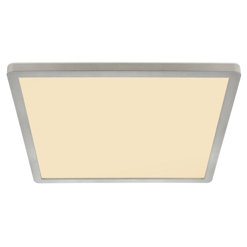 Globo - LED Ściemnialny plafon łazienkowy LED/18W/230V 29,4x29,4 cm IP44 matowy chrom