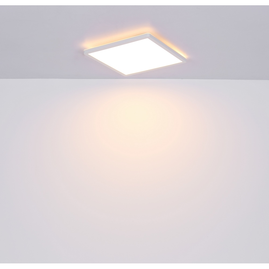 Globo - LED Ściemnialny plafon łazienkowy LED/18W/230V 29,4x29,4 cm IP44 biały